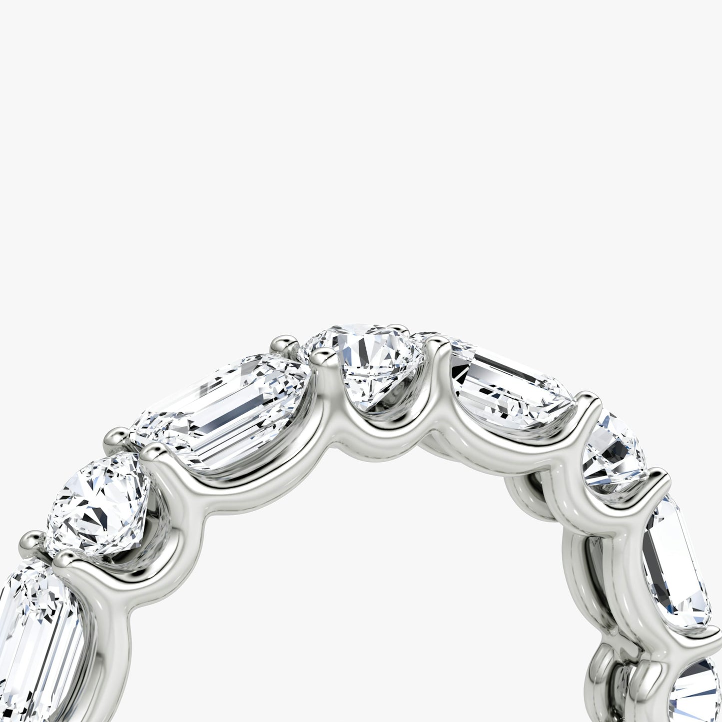 Alternating Shapes Eternity Band
