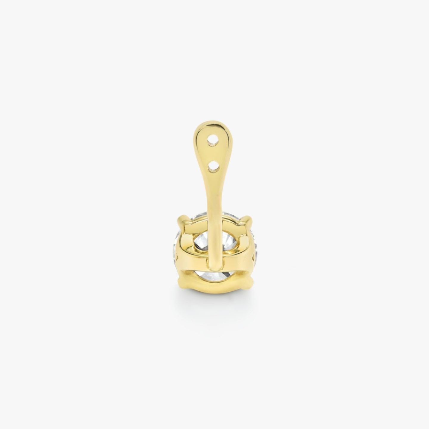Round Solitaire Drop Ear Jacket