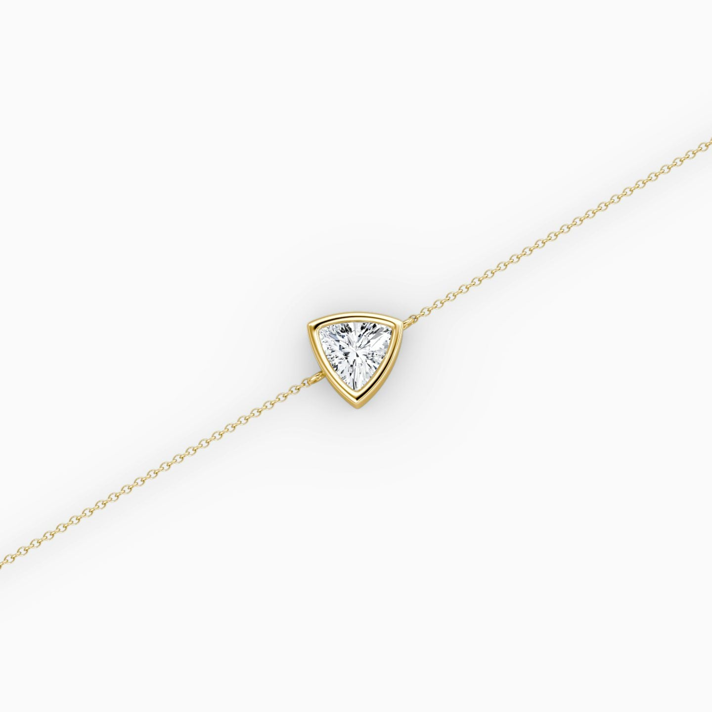 Trillion Bezel Solitaire Bracelet