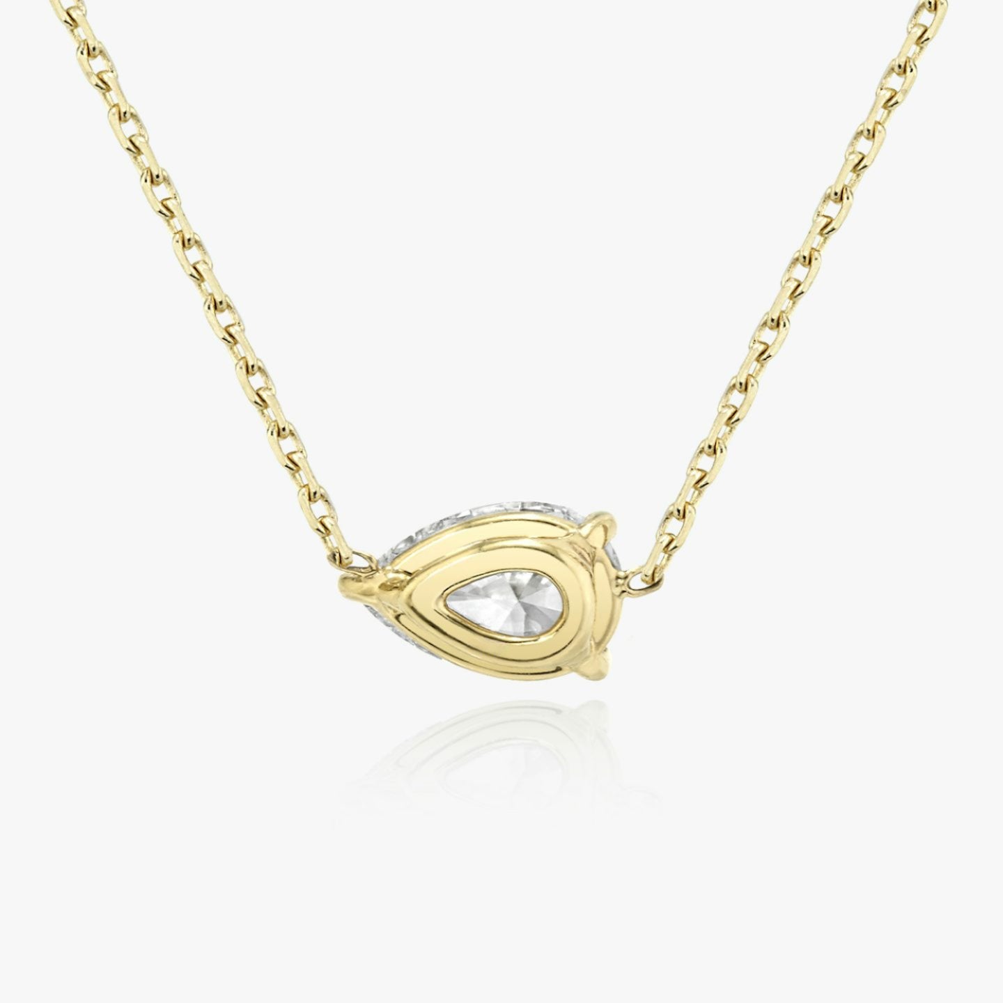 Pear Solitaire Necklace