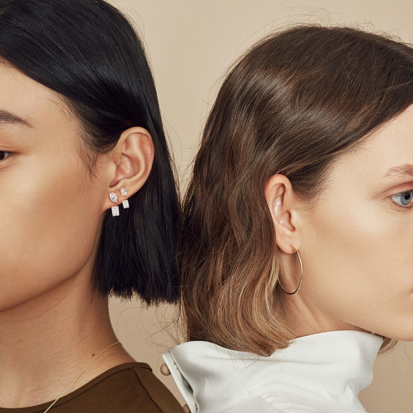 Emerald Solitaire Drop Ear Jacket