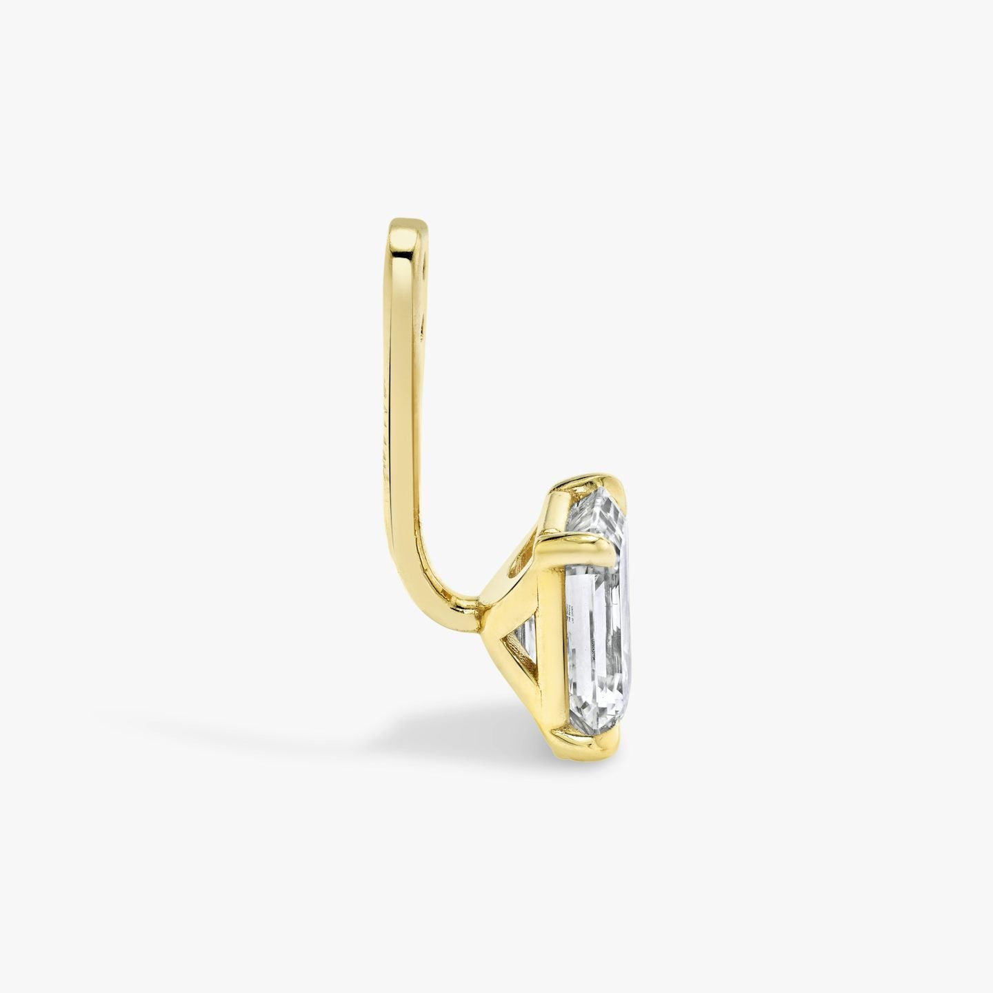 Emerald Solitaire Drop Ear Jacket