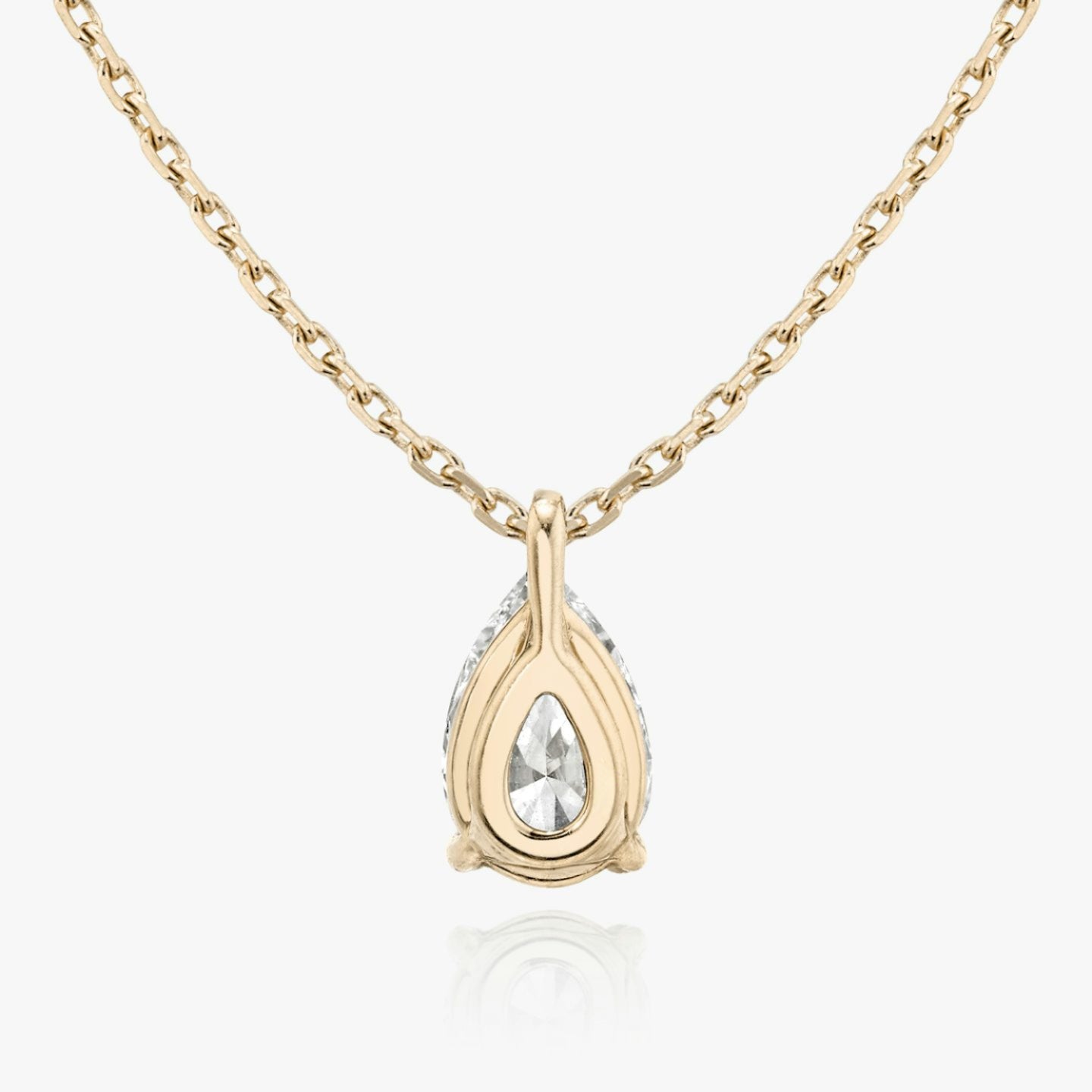 Pear Solitaire Pendant
