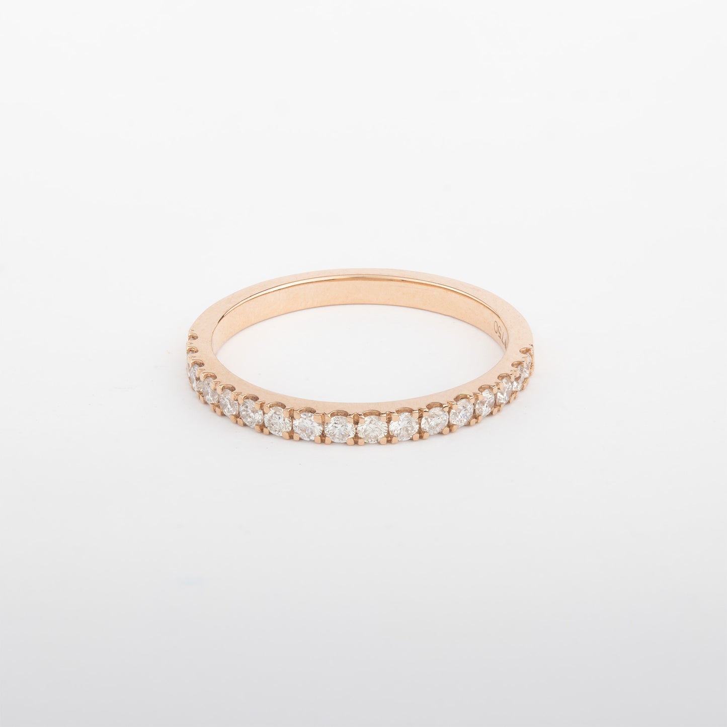 Essential Band Half Pave Ring