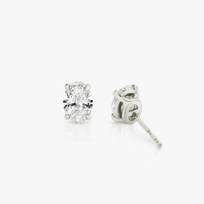 Oval Solitaire Stud
