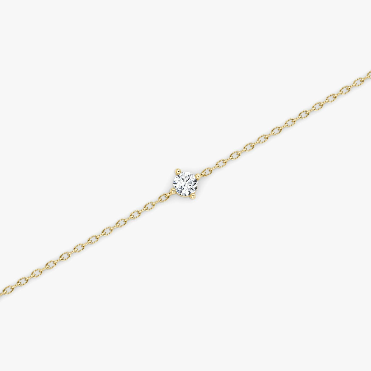 Round Petite Solitaire Bracelet