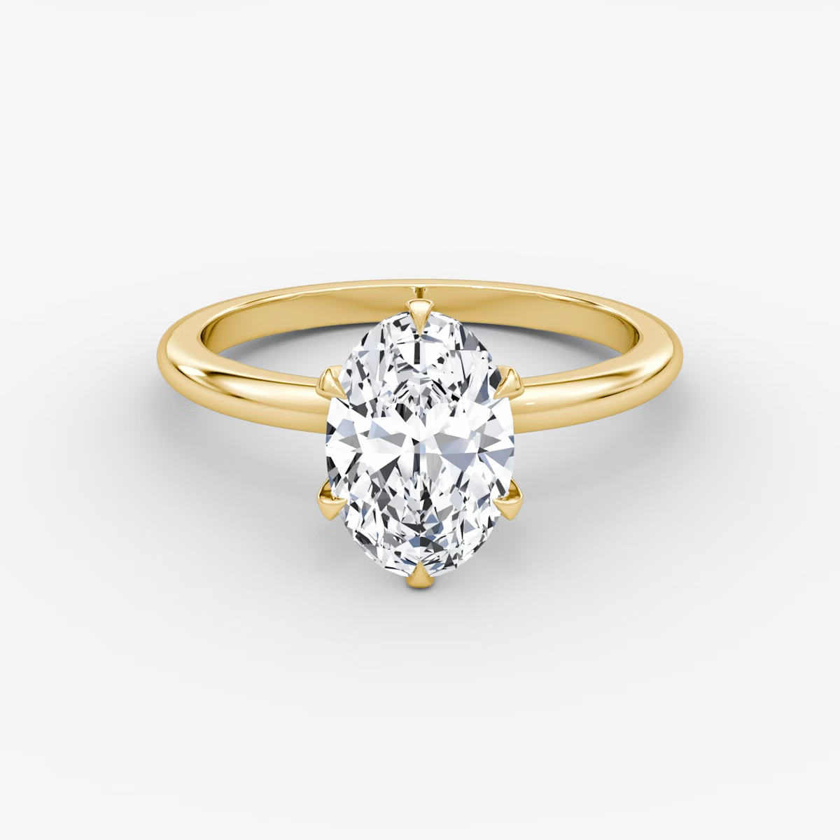 The V Oval Engagement Ring