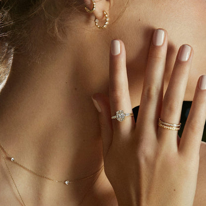 Devotion Half Round Diamond Band