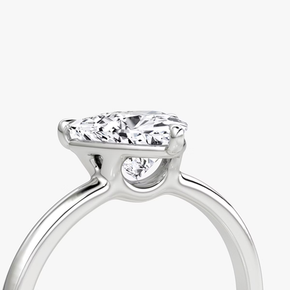 The Signature Trillion Engagement Ring in Large Band