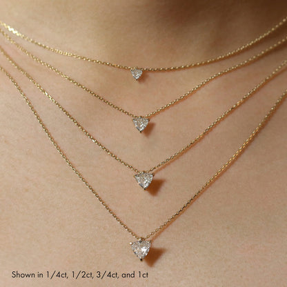 Trillion Solitaire Pendant