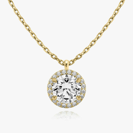 Round Halo Pendant