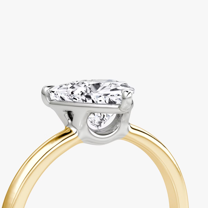 The Signature Trillion Engagement Ring in Large Band