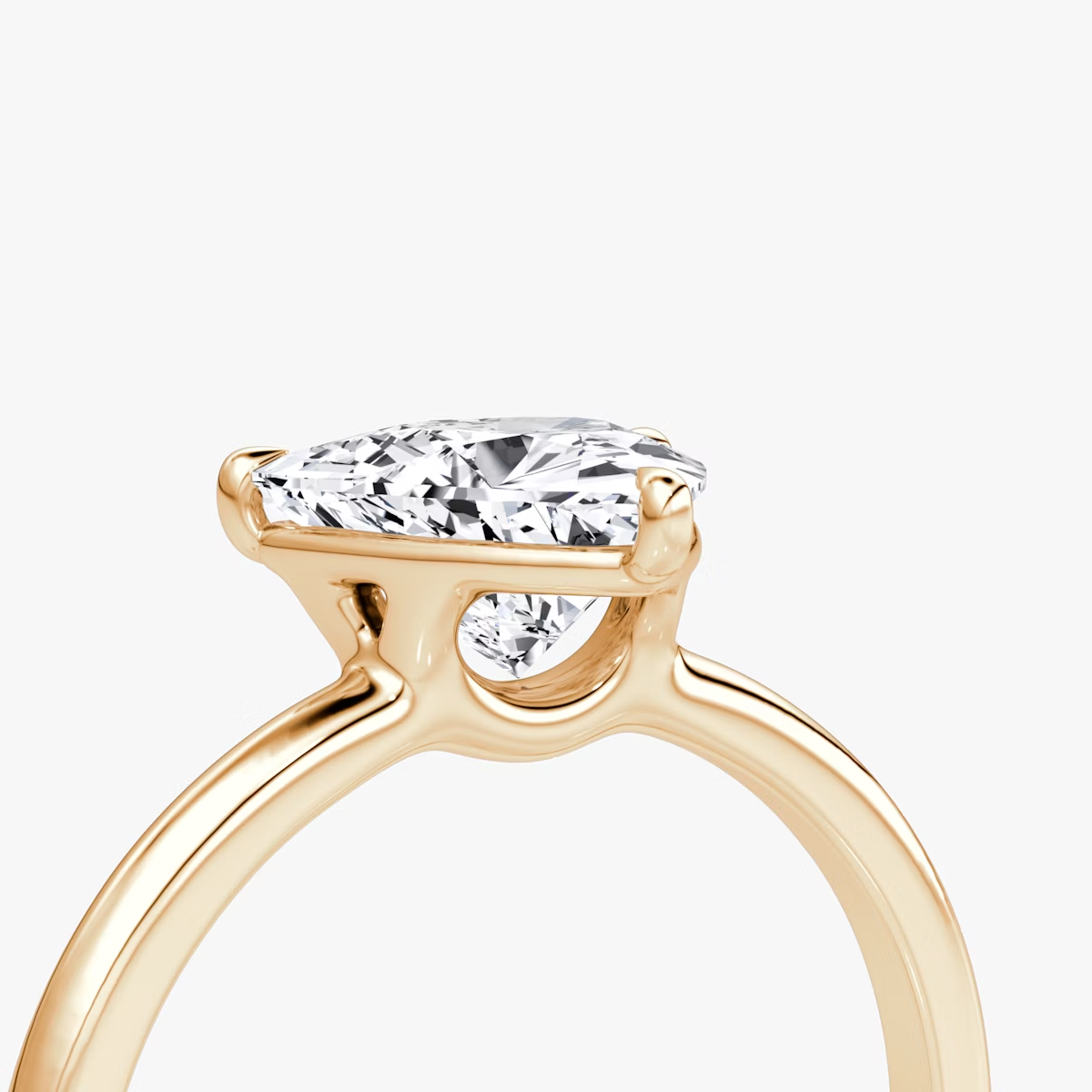 The Signature Trillion Engagement Ring in Large Band