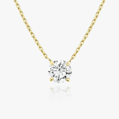Round Solitaire Necklace
