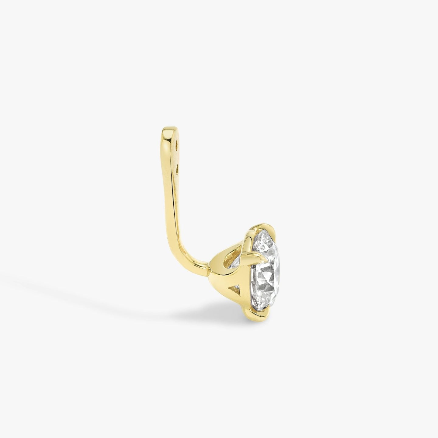 Round Solitaire Drop Ear Jacket