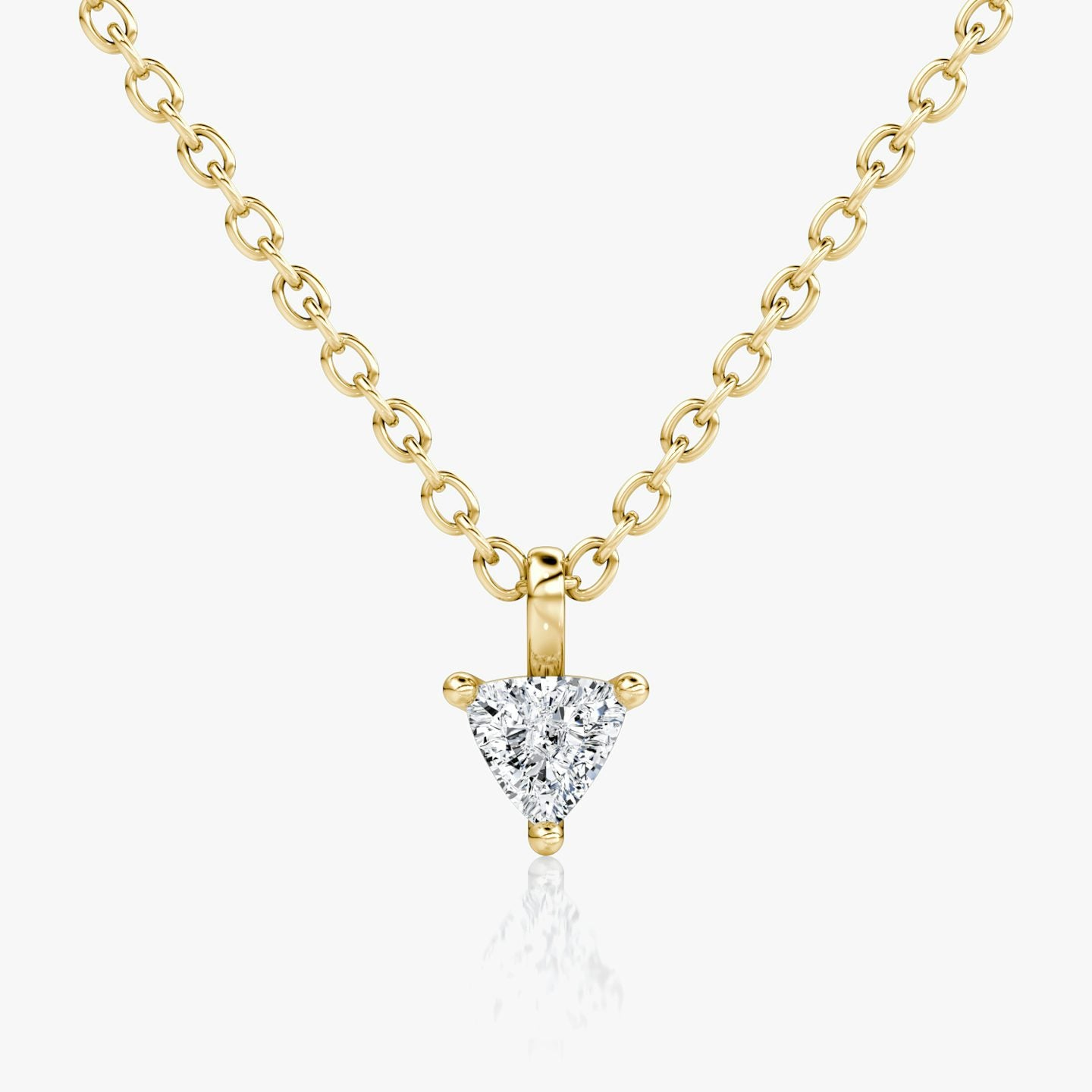 Trillion Petitie Solitaire Pendant