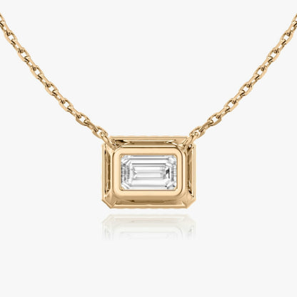 Emerald Halo Necklace