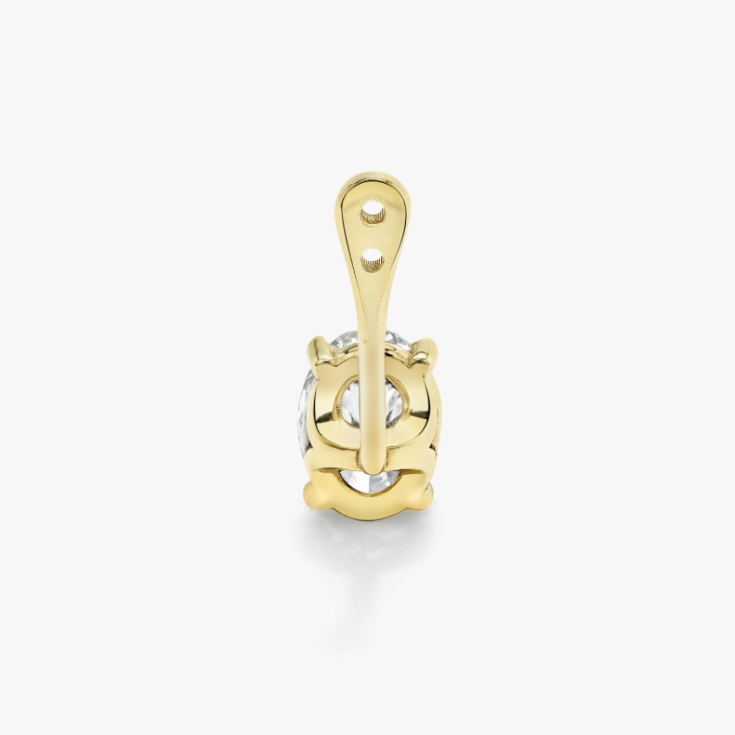 Oval Solitaire Drop Ear Jacket