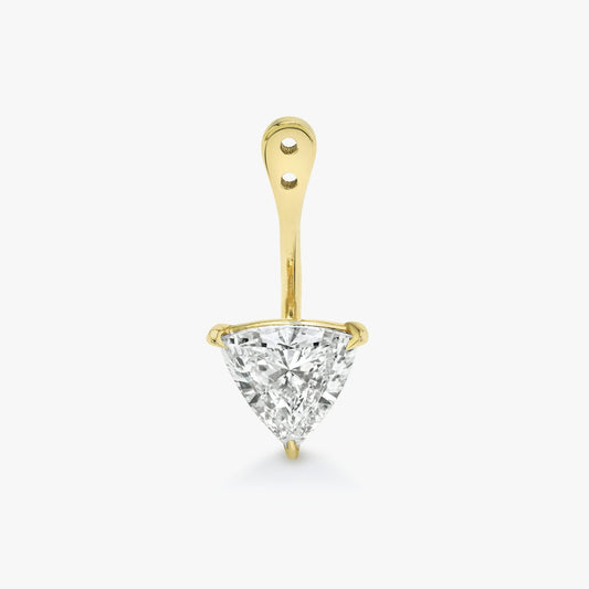 Trillion Solitaire Drop Ear Jacket