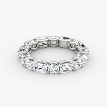 Alternating Shapes Eternity Band