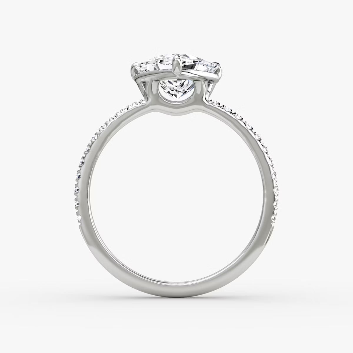 The Signature Trillion Engagement Ring in Large Band