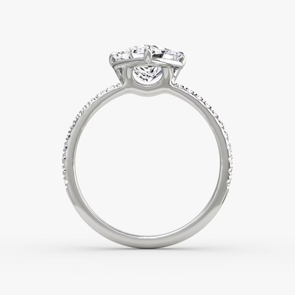 The Signature Trillion Engagement Ring in Large Band