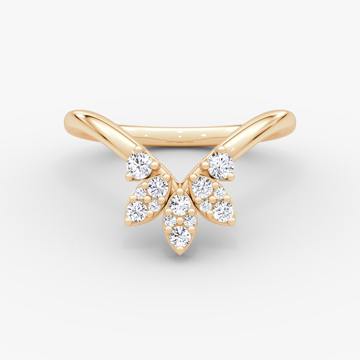 Petal Crown Plain Band