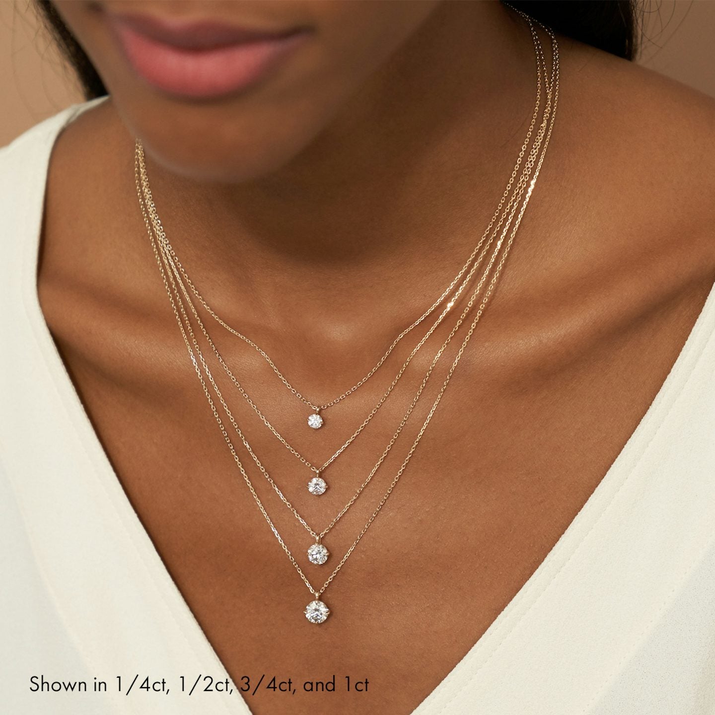 Round Solitaire Pendant