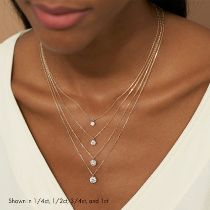 Round Solitaire Pendant