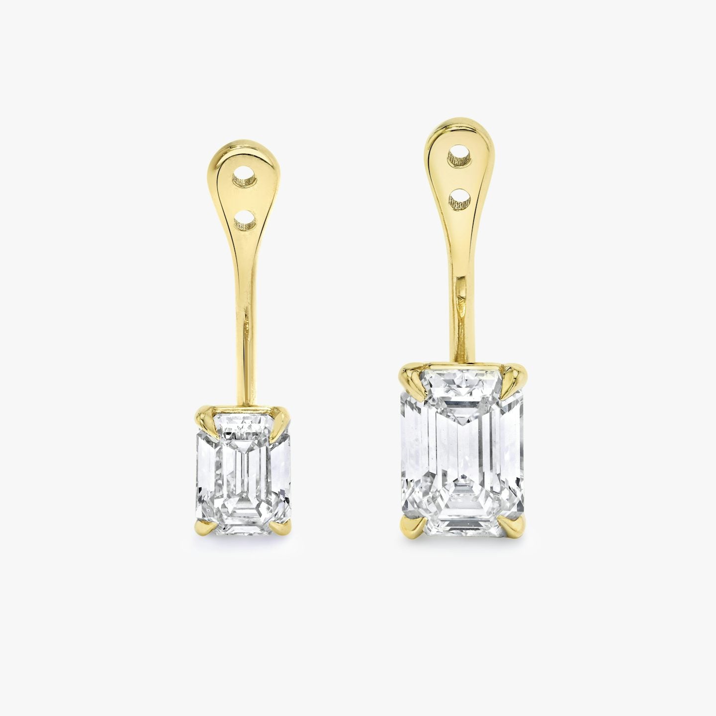 Emerald Solitaire Drop Ear Jacket