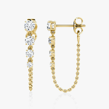 Linked Tennis Earring