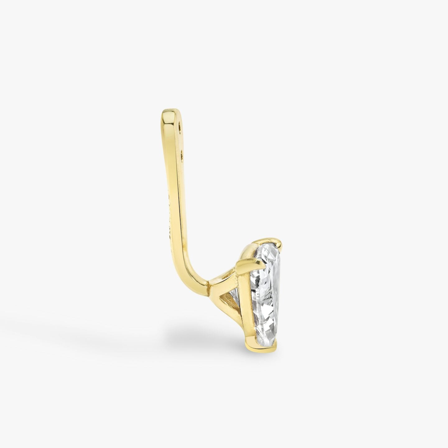 Trillion Solitaire Drop Ear Jacket