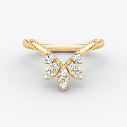 Petal Crown Plain Band