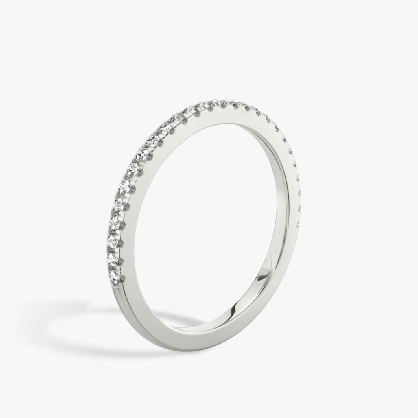 The Half Pavé Band Round Brilliant