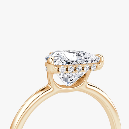The Signature Trillion Engagement Ring in Plain Standard Band