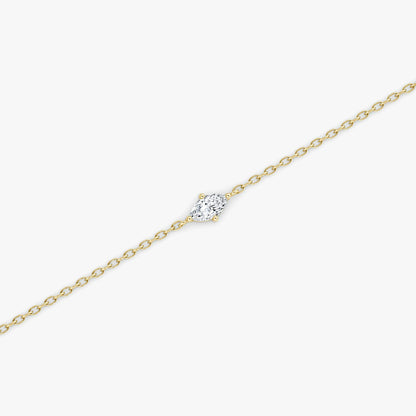 Marquise Petite Solitaire Bracelet