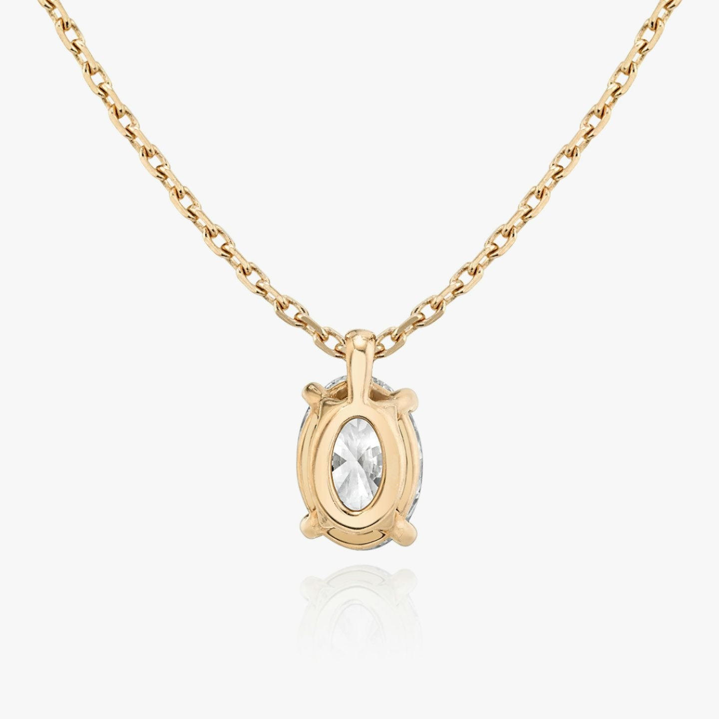 Oval Solitaire Pendant
