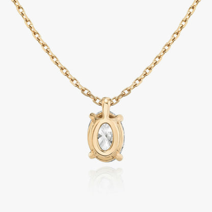 Oval Solitaire Pendant
