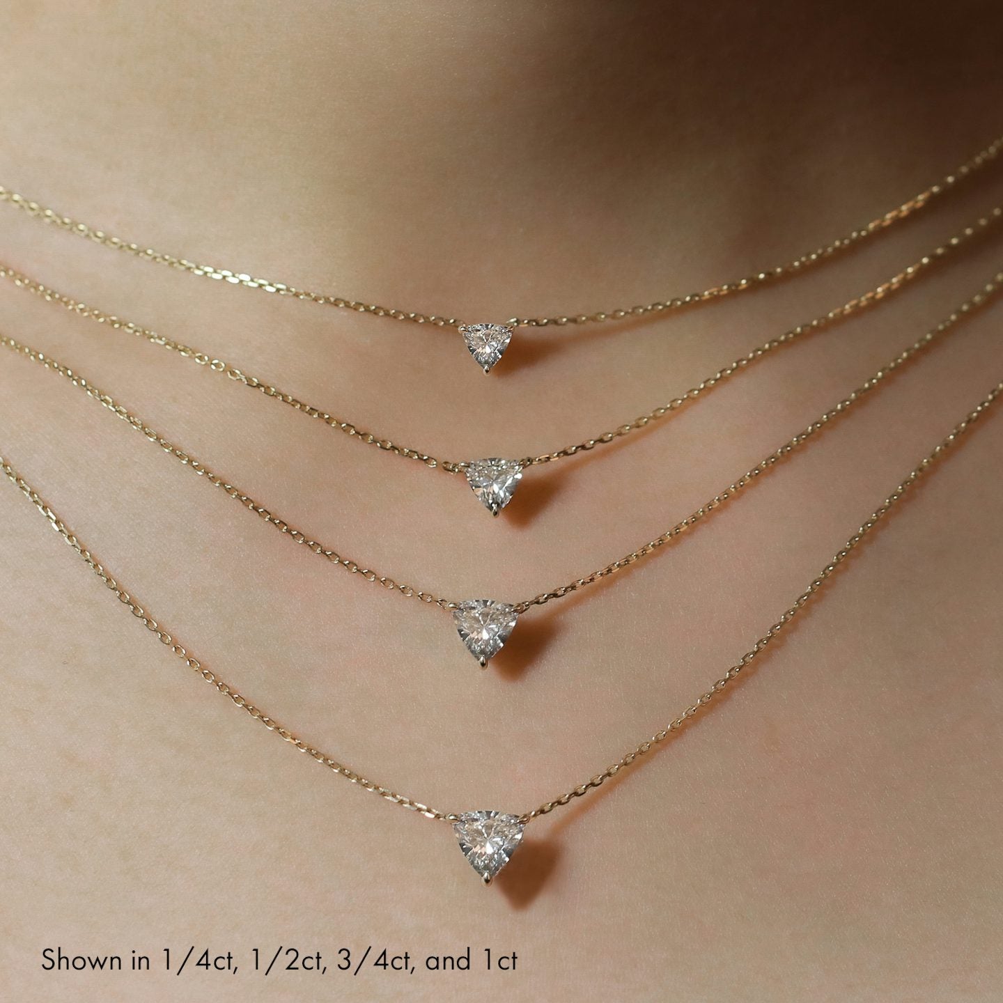 Trillion Solitaire Necklace