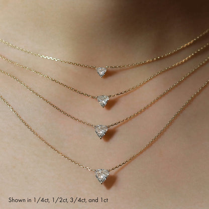 Trillion Solitaire Necklace