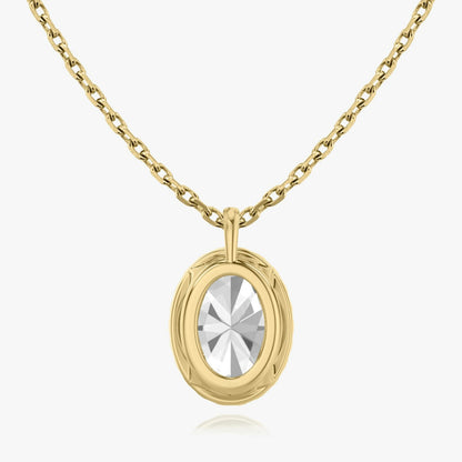 Oval Halo Pendant