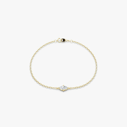 Marquise Petite Solitaire Bracelet