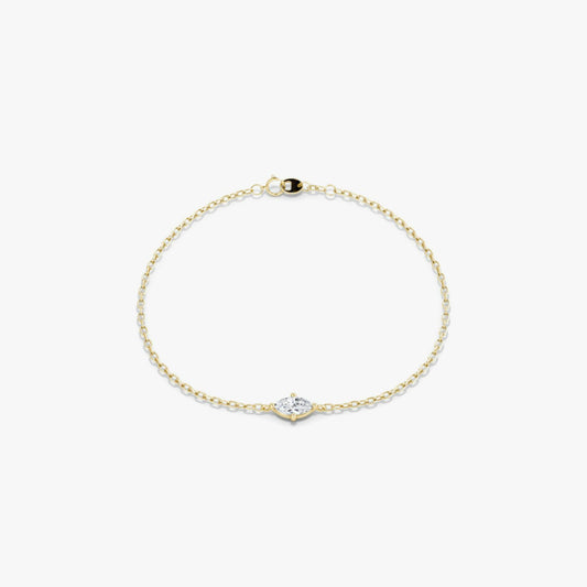 Marquise Petite Solitaire Bracelet