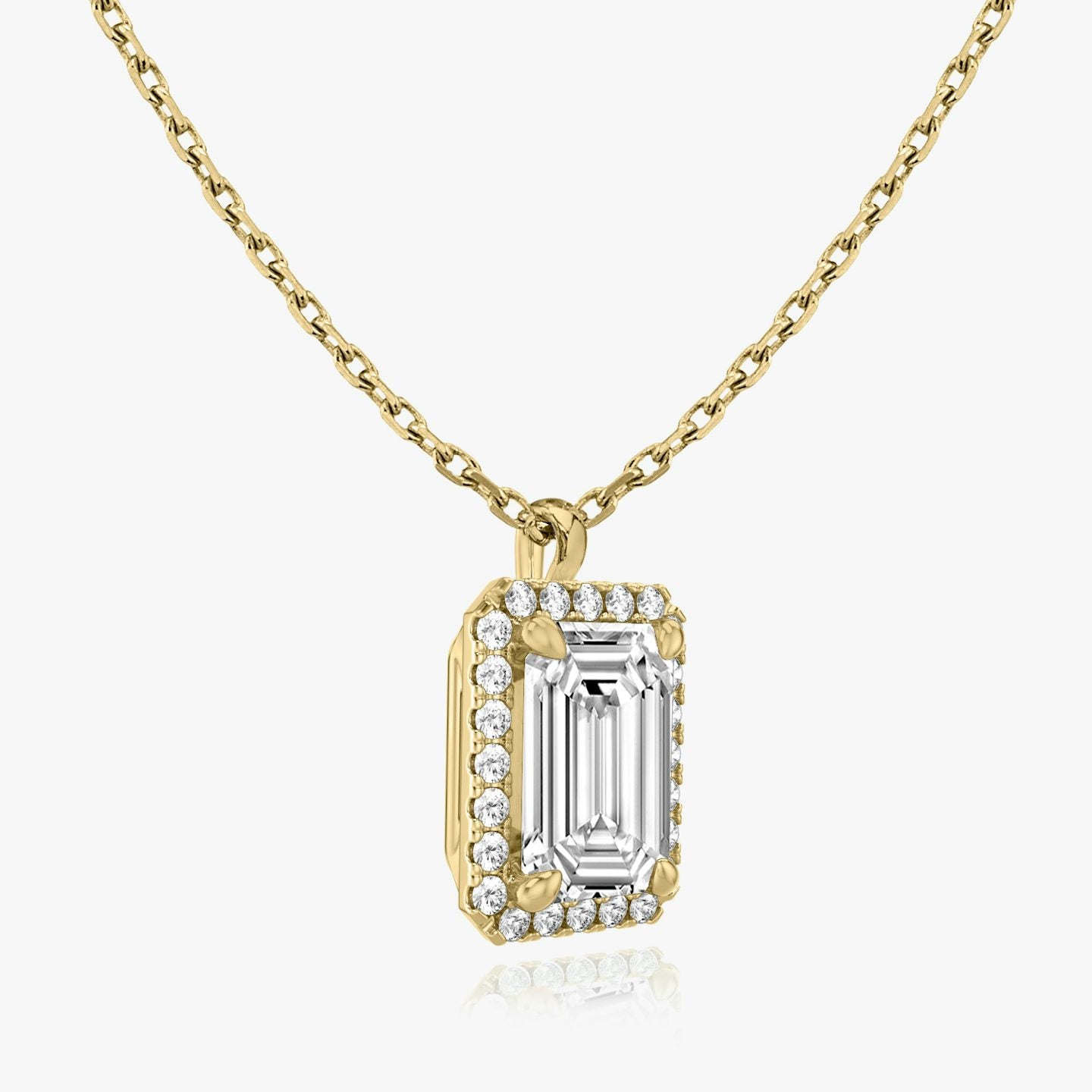 Emerald Halo Pendant