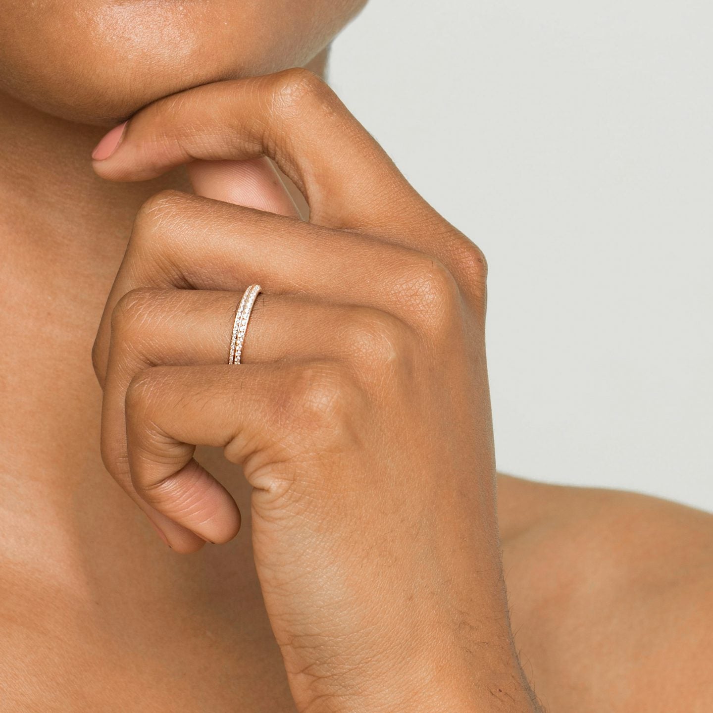 The Knife-Edge Pavé Band