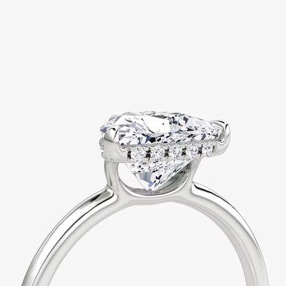 The Signature Trillion Engagement Ring in Plain Standard Band