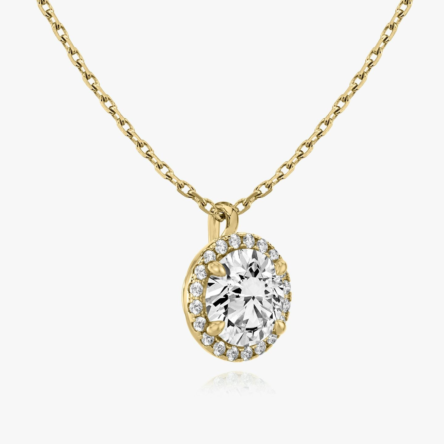 Round Halo Pendant