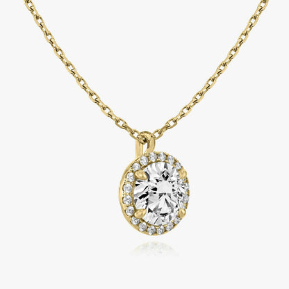 Round Halo Pendant