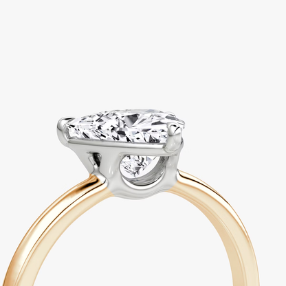 The Signature Trillion Engagement Ring in Plain Standard Band