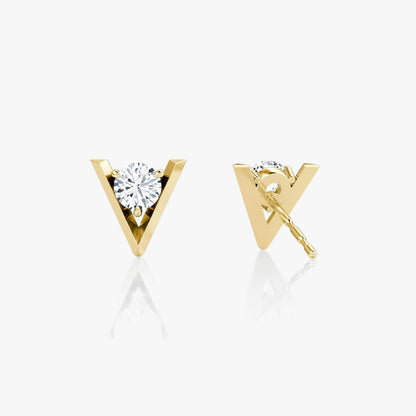 V Solitaire Studs
